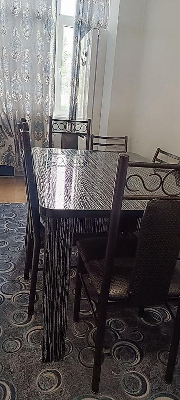 стол для ресторанов: Кухонный стол и стул, цвет - Черный — 1