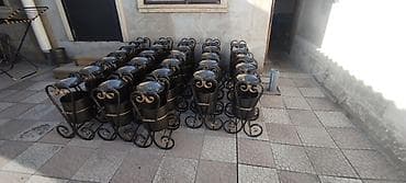 С пепельницей, Материал: Железо, 12 л