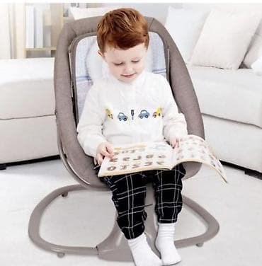 елект: Электронный шезлонг детский 3 в 1 • Боковое качание, 5 оптимальных — 5