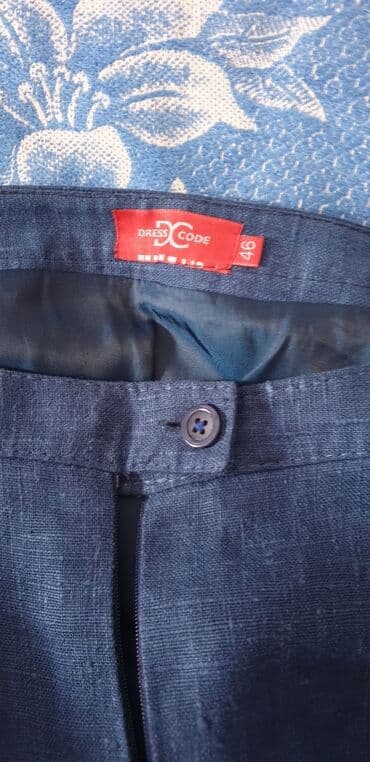 вечернее платье черно красного: Льняная юбка прямого кроя. Производство Москва бренда DressCode — 3