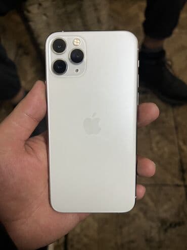 ноутбуки ош цена: IPhone 11 Pro, Колдонулган, 256 ГБ, Ак, Коргоочу айнек, Каптама, 83 % — 1