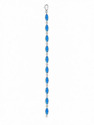 Браслет Blue Opal из серебра 925 - Артикул: 14172 - Материал: серебро