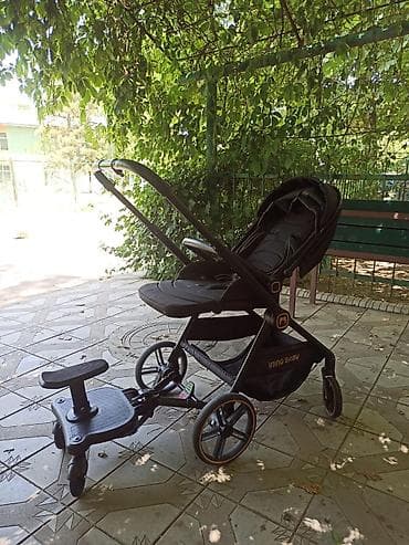 easy walker: Коляска, Другой бренд, цвет - Черный, Б/у, Самовывоз — 1