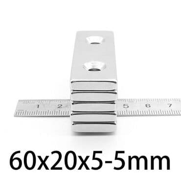 доски магнитно маркерная дешевые: 60x20x5-5мм N35 прочные для простыней редкоземельный магнит 2 — 2