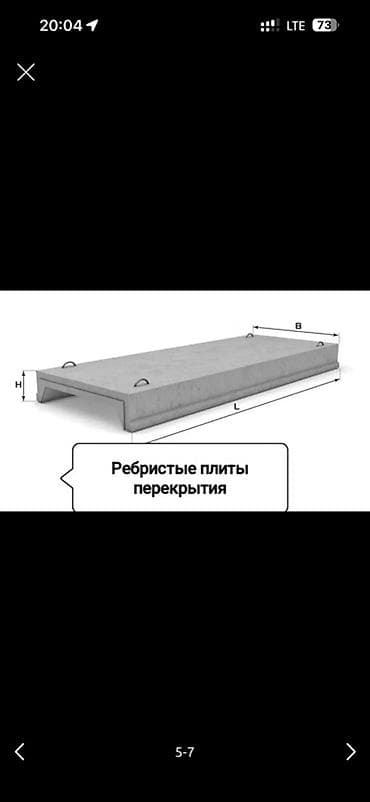 район юг 2: Ребристые плиты перекрытия В общем 252 квадратных метра, отдам дешево — 1