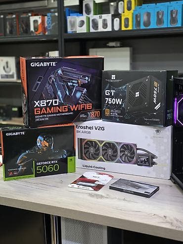 игровой компьютер комплект: Компьютер, ядер - 12, ОЗУ 32 ГБ, Игровой, Новый, AMD Ryzen 7, NVMe — 5