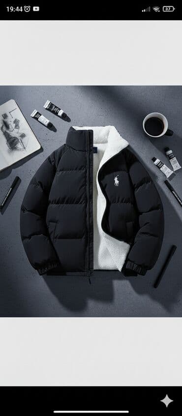 купить мужскую куртку зимнюю: Мужская куртка, Стандарт, Polo Ralph Lauren, Новый, цвет - Черный, Платная доставка — 3