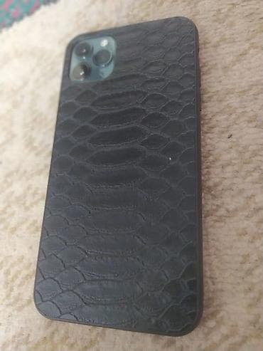 айфон 11 балыкчы: IPhone 11 Pro Max, 256 ГБ, Matte Midnight Green, Чехол — 2