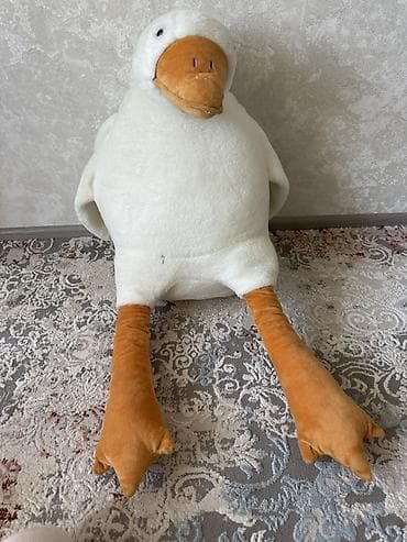 gameboy advanced: Большая плюшевая игрушка «Гусь» - Мягкий гусь белого цвета с длинными — 2