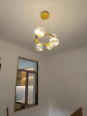 люстр: Потолочная люстра в современном стиле - Дизайн: круглая подвесная — 1