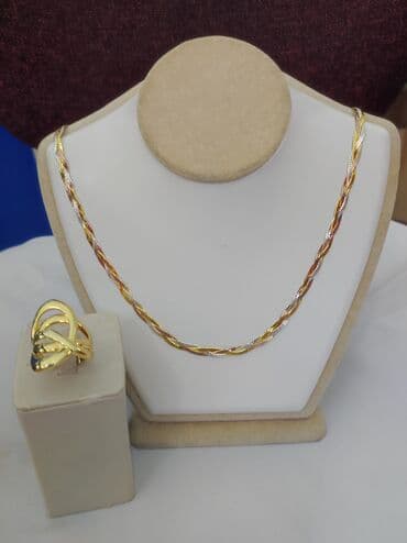 набор пандора: Новая коллекция Италия Цепочка+ кольцо Серебро напыление жёлтое — 6