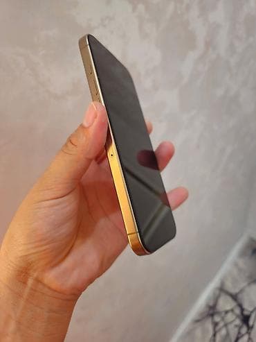 Техника и электроника: IPhone 16 Pro Max, Б/у, 256 ГБ, Золотой, Кабель, 93 % — 2