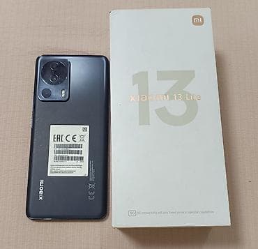 Xiaomi, 13 Lite, Новый, 256 ГБ, цвет - Черный, 2 SIM at lalafo.kg Xiaomi, 13 Lite, Новый, 256 ГБ, цвет - Черный, 2 SIM