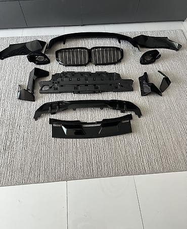 решетка gx: Комплект BMW, 2021 г., цвет - Черный, Новый, Самовывоз, Платная доставка — 1