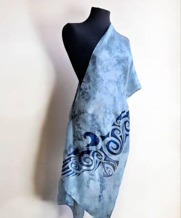 купить золотые серьги с жемчугом: Шарф, Новый, Женские — 6