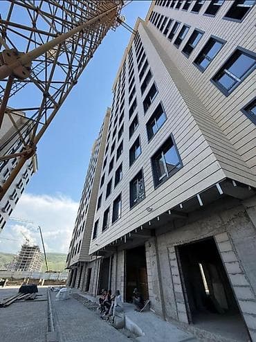 южные мкр: 2 комнаты, 68 м², Асанбай мкр Элитка, 9 этаж, ПСО (под самоотделку) — 1
