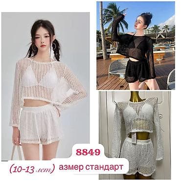 короткая: Купальники Модели: - Платья артикул 86106: ажурная сетка с — 6
