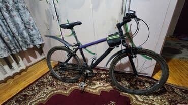 велосипеды фикси: Горный велосипед 26" - Рама хардтейл, диагональ фиолетовая, перья и — 2