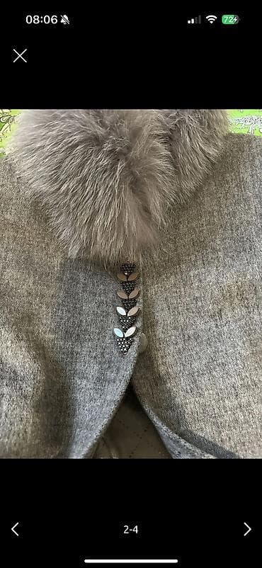 пальто женское бишкек цена: Пальто, Классика, Осень-весна, Кашемир, По колено, Карманы накладные — 2