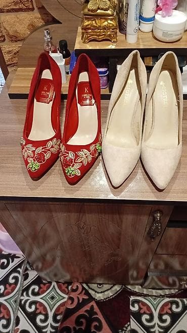 Спорттук бут кийим: Туфли-лодочки на шпильке, 2 пары. 1) Karolina by Ziben — красные — 3