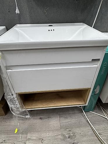 Раковина тумба подвесная Крашенный мдф 60*47 см Цена 10500с Чекиш at lalafo.kg Раковина тумба подвесная Крашенный мдф 60*47 см Цена 10500с Чекиш
