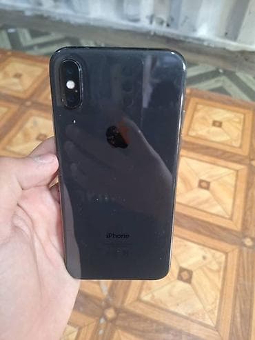IPhone X, Б/у, 64 ГБ, Space Gray, 100 %