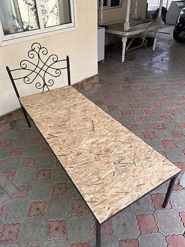 железные кроваты: Односпальная кровать, Каркас без матраса, длина - 190 см — 3