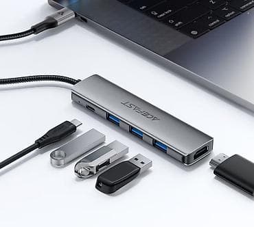 hdmi dvi: ACEFAST J16 5-в-1 с разъемом USB-C Марка: ACEFAST Модель — 4