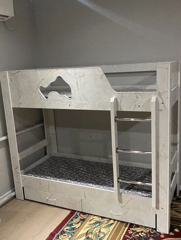двухярусные кровати бу: Детская односпальная кровать, Новый, Для девочки, Для мальчика, С матрасом, ДСП, Платная доставка — 6