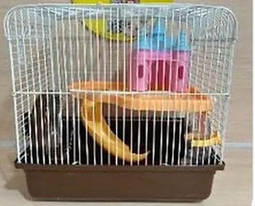 Большая двухэтажная клетка всего за 1400 сом. любая на выбор. хомячки