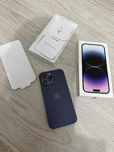 аренда помещения под швейный цех: IPhone 14 Pro, Б/у, 512 ГБ, Deep Purple, Зарядное устройство, Чехол, Коробка, 74 % — 4