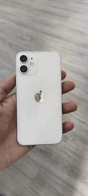 Техника и электроника: IPhone 12 mini, Б/у, 128 ГБ, Белый, 100 % — 2