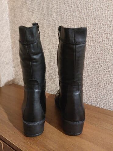 сапоги зимние женские натуральная кожа натуральный мех распродажа: Зимние женские сапоги отличного качества! Материал - натуральная кожа — 4