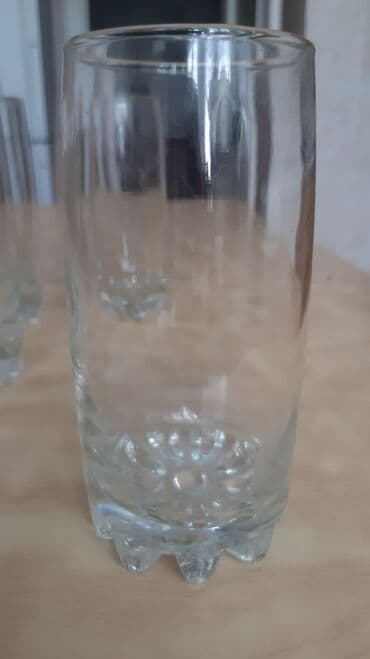 ваза бокал: Продаю стаканы стекло, N1: 6шт, высота14см 550с, N2: 6шт, высота15см — 3