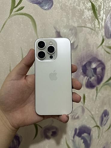 IPhone 15 Pro, Б/у, 128 ГБ, Белый, 86 % at lalafo.kg IPhone 15 Pro, Б/у, 128 ГБ, Белый, 86 %