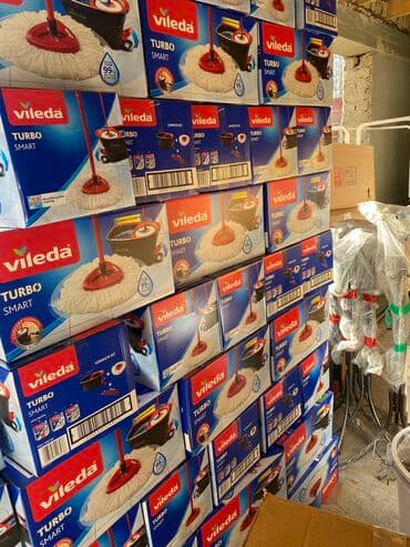 Инструменттер: Швабра для уборки Швабра с ведром с отжимом Бренд: Vileda Turbo — 6