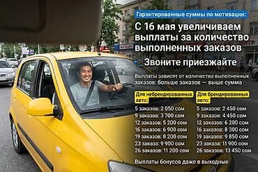 Требуется Водитель такси Премии, Подработка