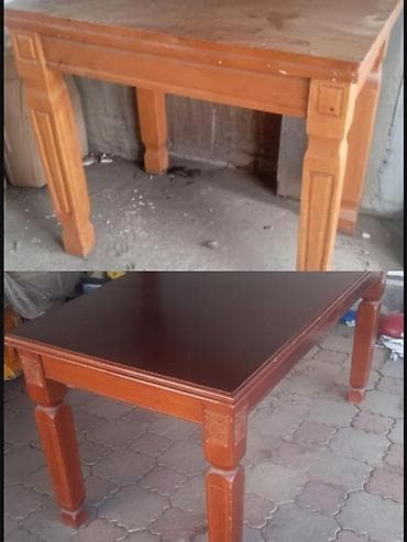 elegance stroy: Продаю бу деревянные столы. г.Кант. 2 м и 1.20 — 1
