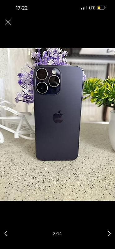 iphone 14 pro max black: IPhone 14 Pro Max, Б/у, 128 ГБ, Deep Purple, Коробка, 79 % — 8