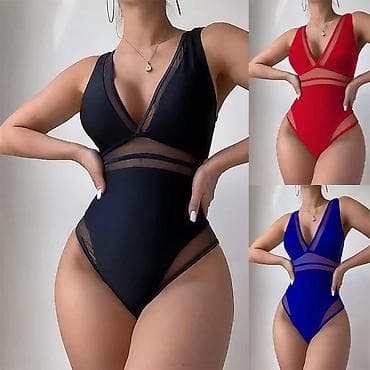 lining flex: Слитный купальник с V-образным вырезом и полупрозрачными вставками из — 5