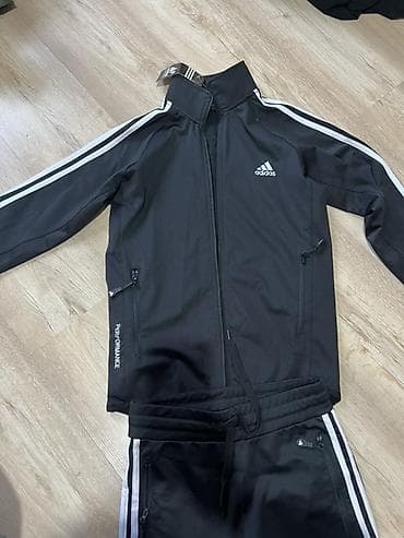 костюм nike: Спортивный костюм adidas Performance (кофта + брюки) - Цвет: чёрный с — 3