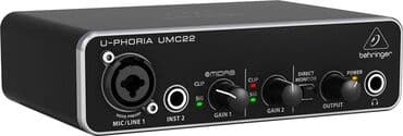 BEHRINGER U-PHORIA UMC22 - USB-аудиоинтерфейс, 2 входа, 2 выхода