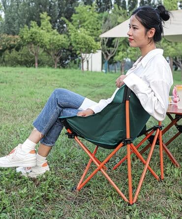 кресла массажный: Походный складной стул, Новый, Другой материал, цвет - Зеленый — 3