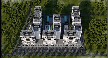 ЖК с закрытой дворовой территорией из 11 блоков - Современный at lalafo.kg ЖК с закрытой дворовой территорией из 11 блоков - Современный