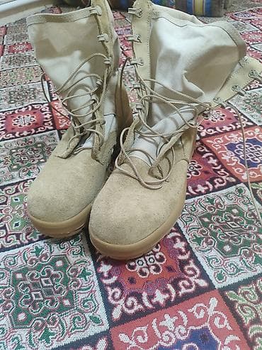 военный обув: Тактические/армейские берцы песочного цвета с подошвой Vibram. новые — 3