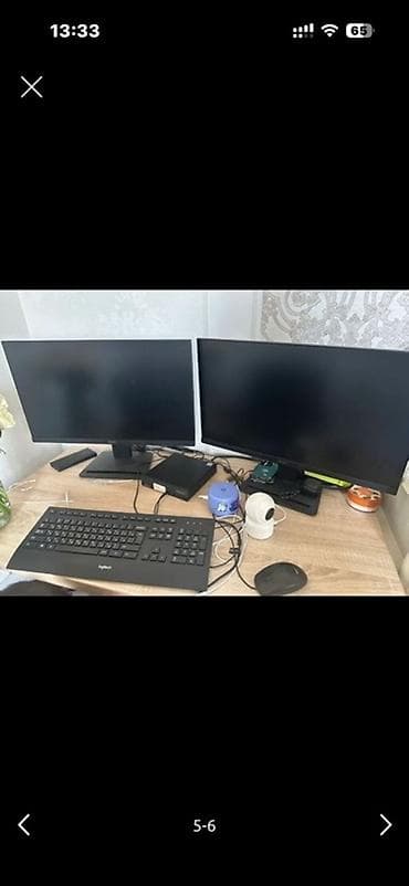 Кеңсе эмереги комплекти, түсү - Кара