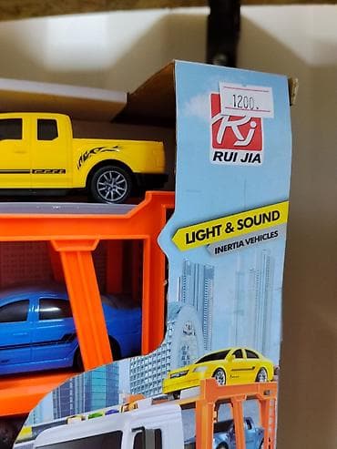 Игровой набор RUI JIA: автоперевозчик с машинами - Серия: City Series — 2