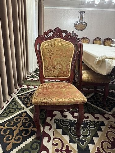 Офисная мебель: Стол и стул для зала, цвет - Коричневый — 4