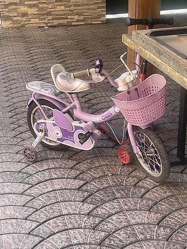 велосамокат детский: Детский велосипед, 2-колесный, 4 - 6 лет, Для девочки, Б/у — 9