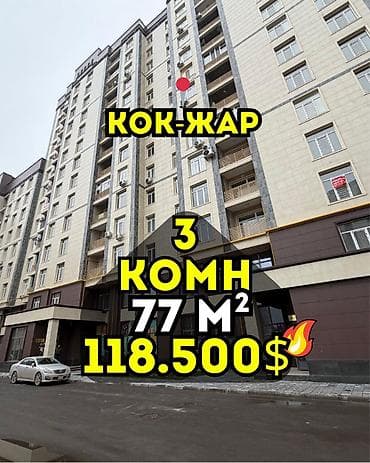 батанический сад: 3 комнаты, 77 м², Элитка, 14 этаж, Евроремонт — 1